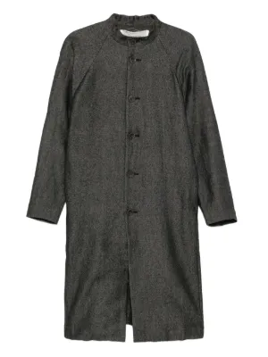 Balenciaga Deconstructed Cotton Long Coat | Black | FARFETCH