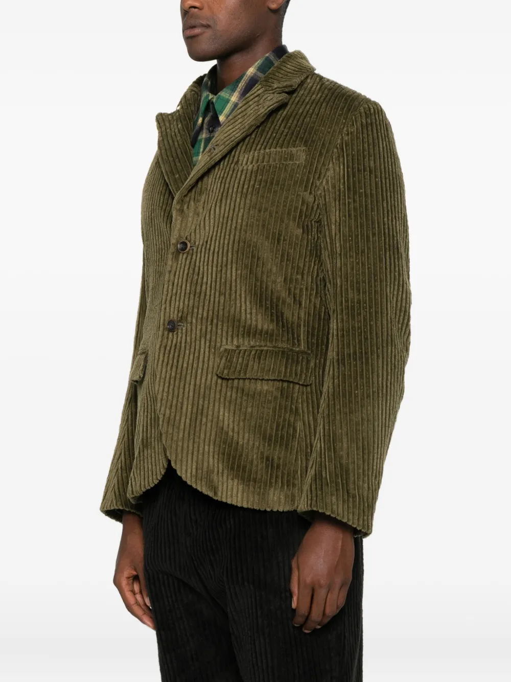 Individual Sentiments Corduroy Jacket In Green