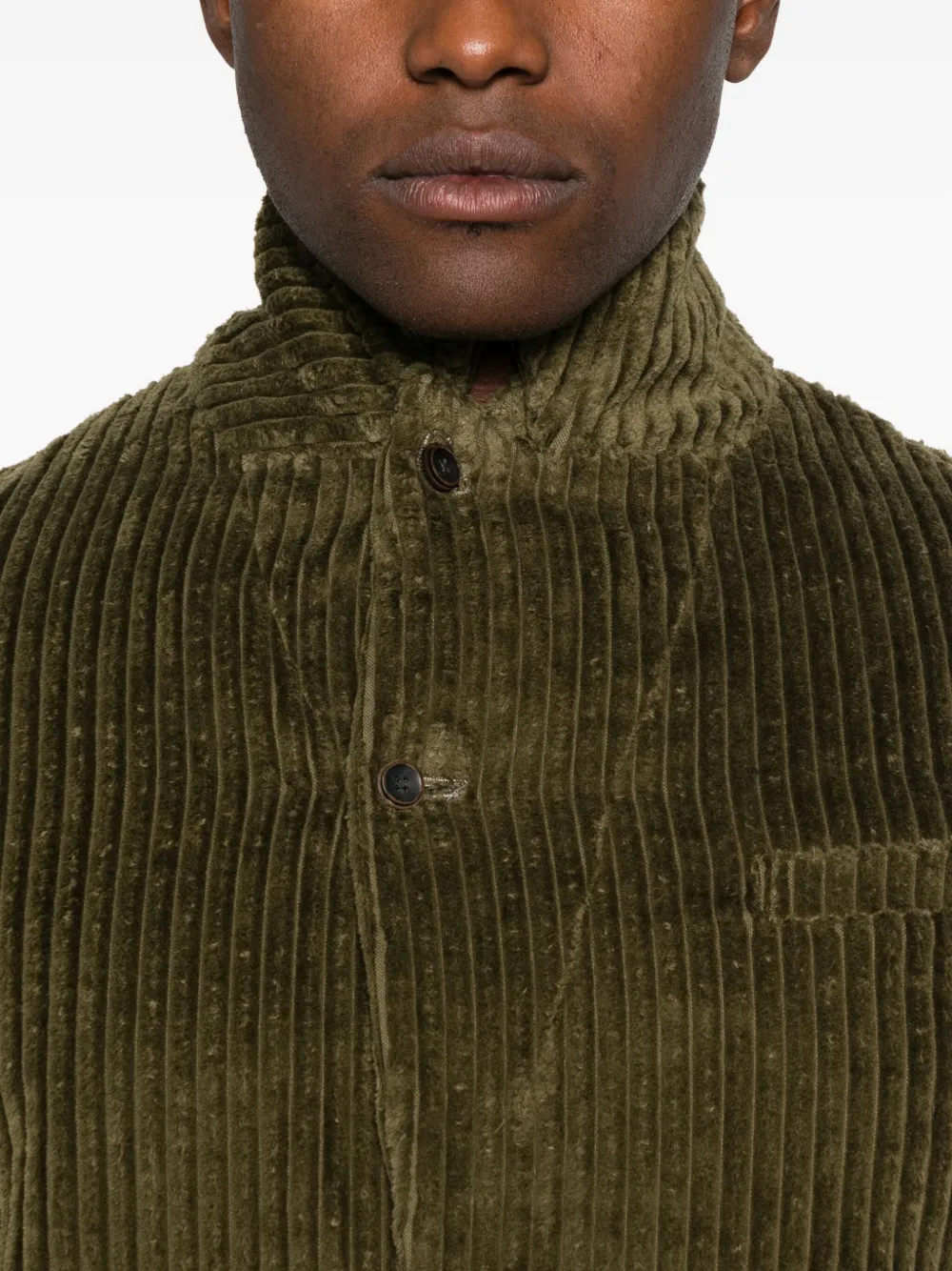 Individual Sentiments Corduroy Jacket In Green