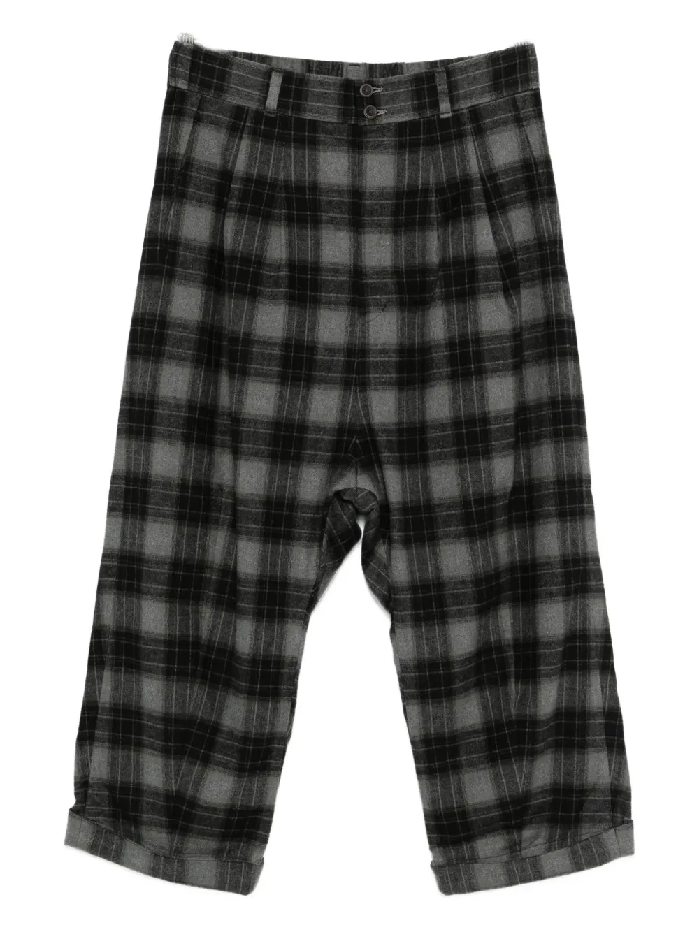 Individual Sentiments plaid-pattern trousers | Black | Image 1