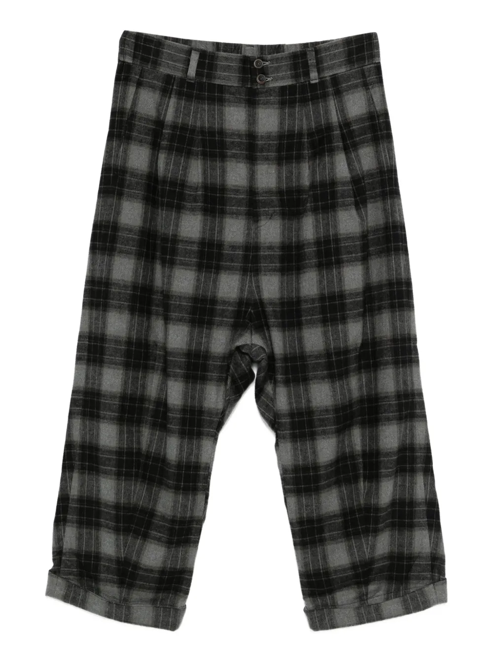 Individual Sentiments plaid-pattern trousers | Black | Image 1