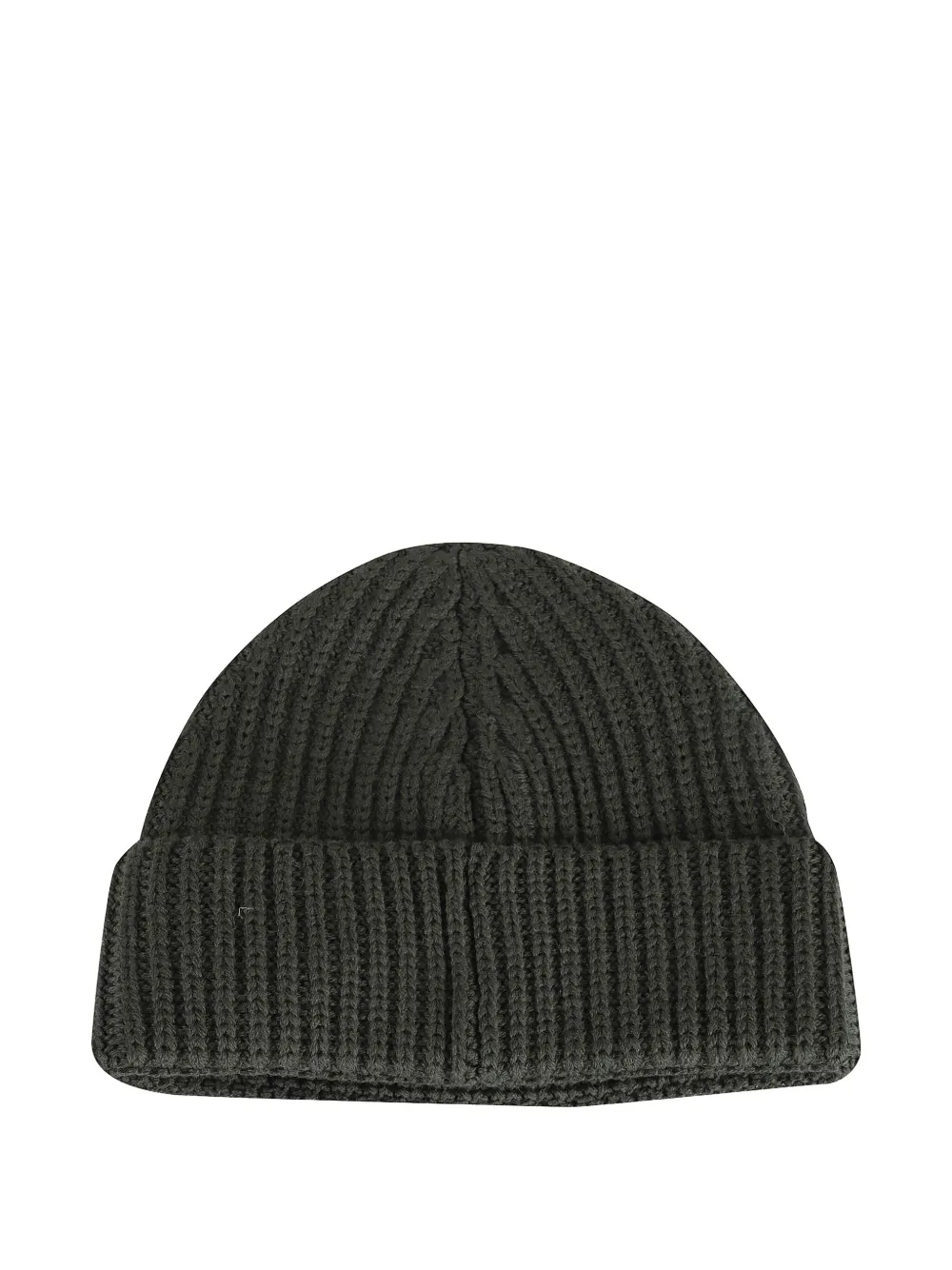 DONDUP ribbed patch beanie hat - Groen