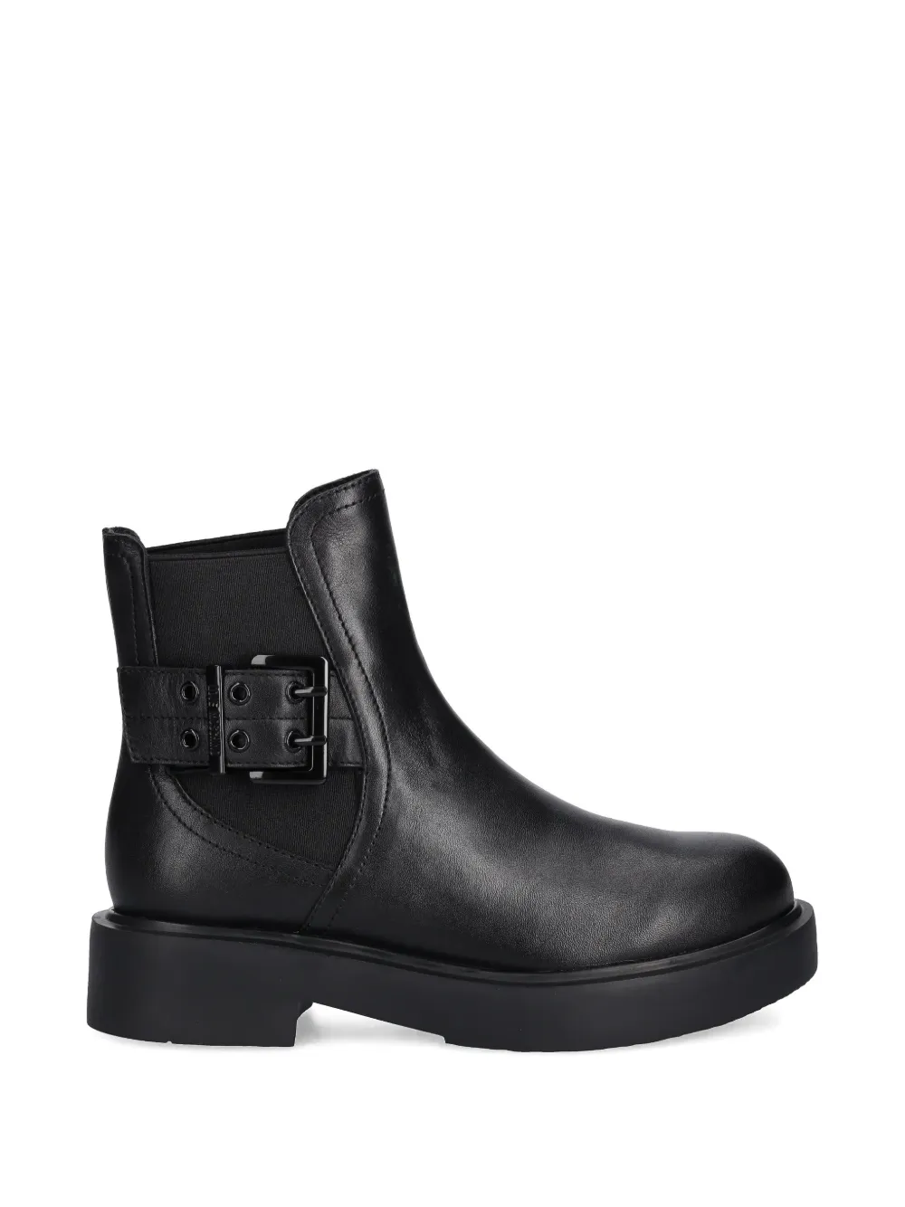 Love Moschino buckle-strap boots Zwart