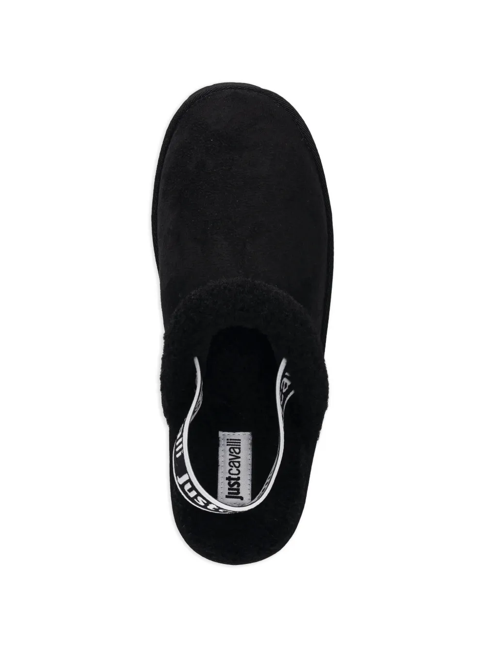 Just Cavalli round-toe mules Zwart