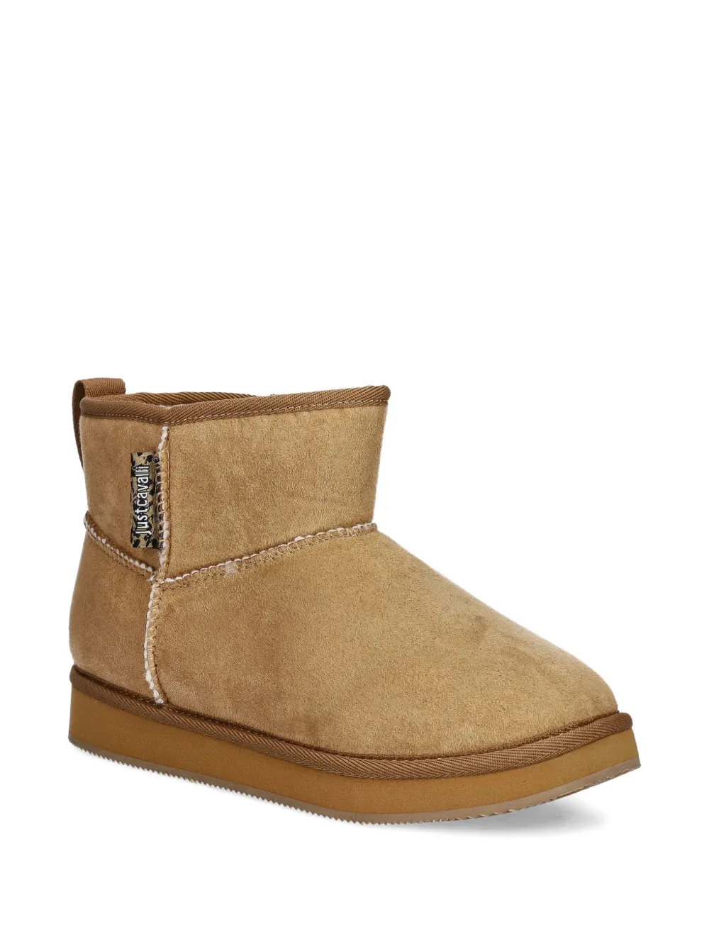 Just Cavalli pull-tab ankle boots Beige
