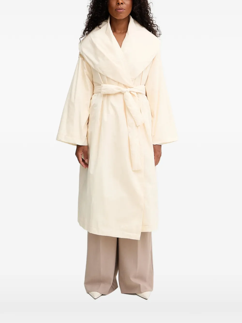 Liviana Conti Owen shawl-collar belted coat - Toni neutri