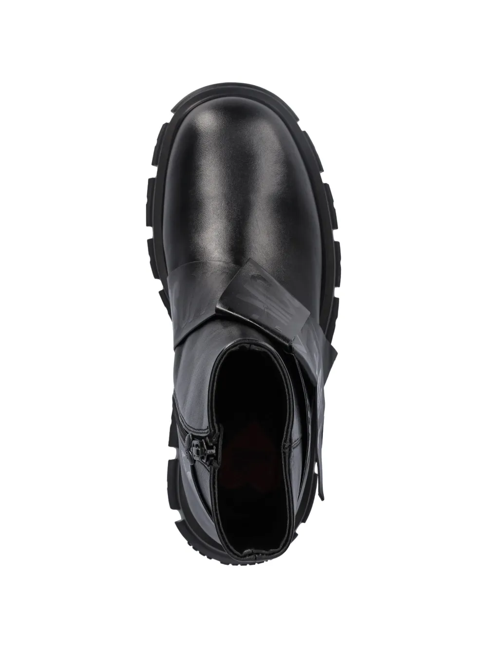 Love Moschino logo-tape ankle boots Zwart