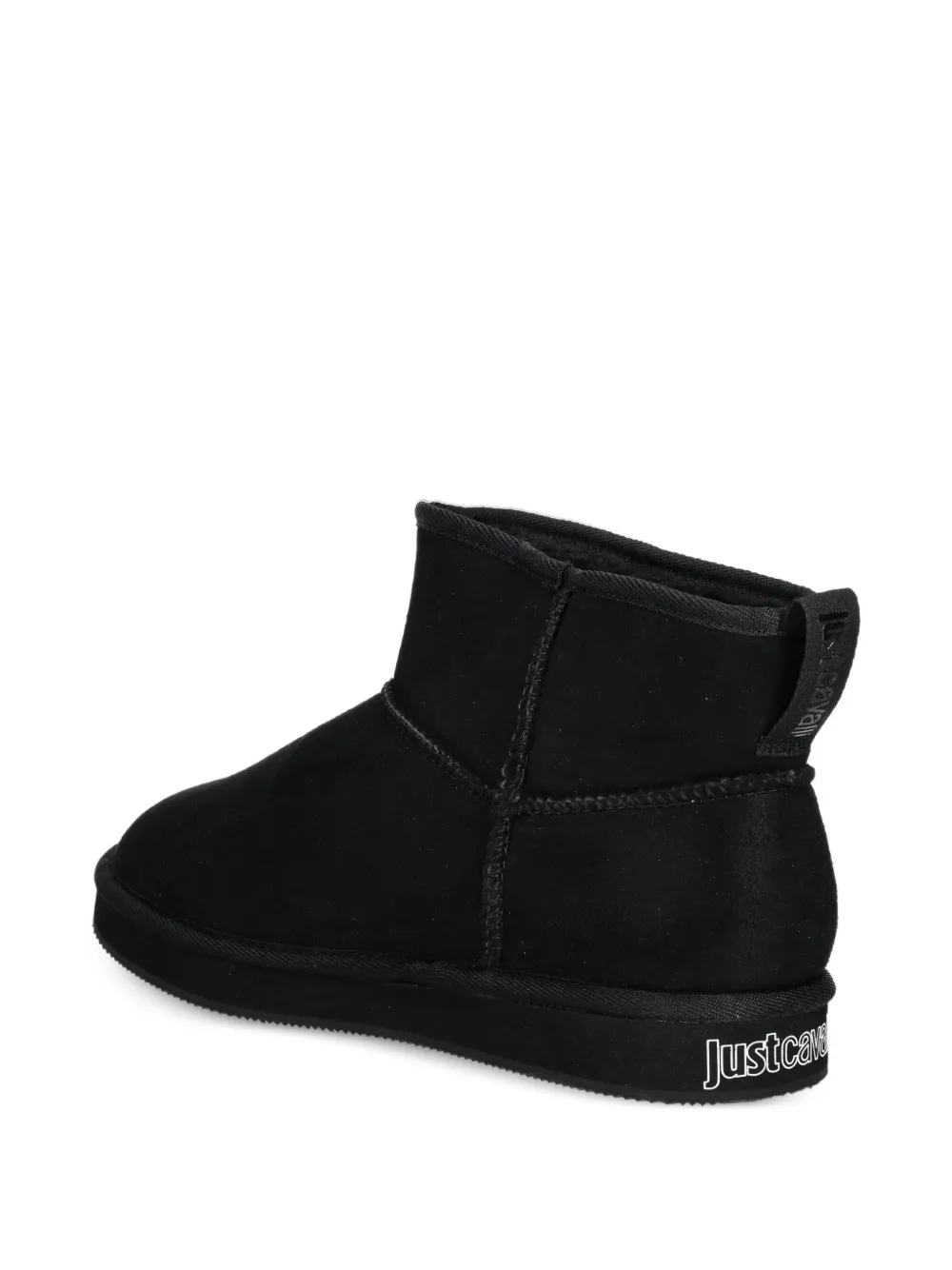 Just Cavalli logo-detail ankle boots Zwart
