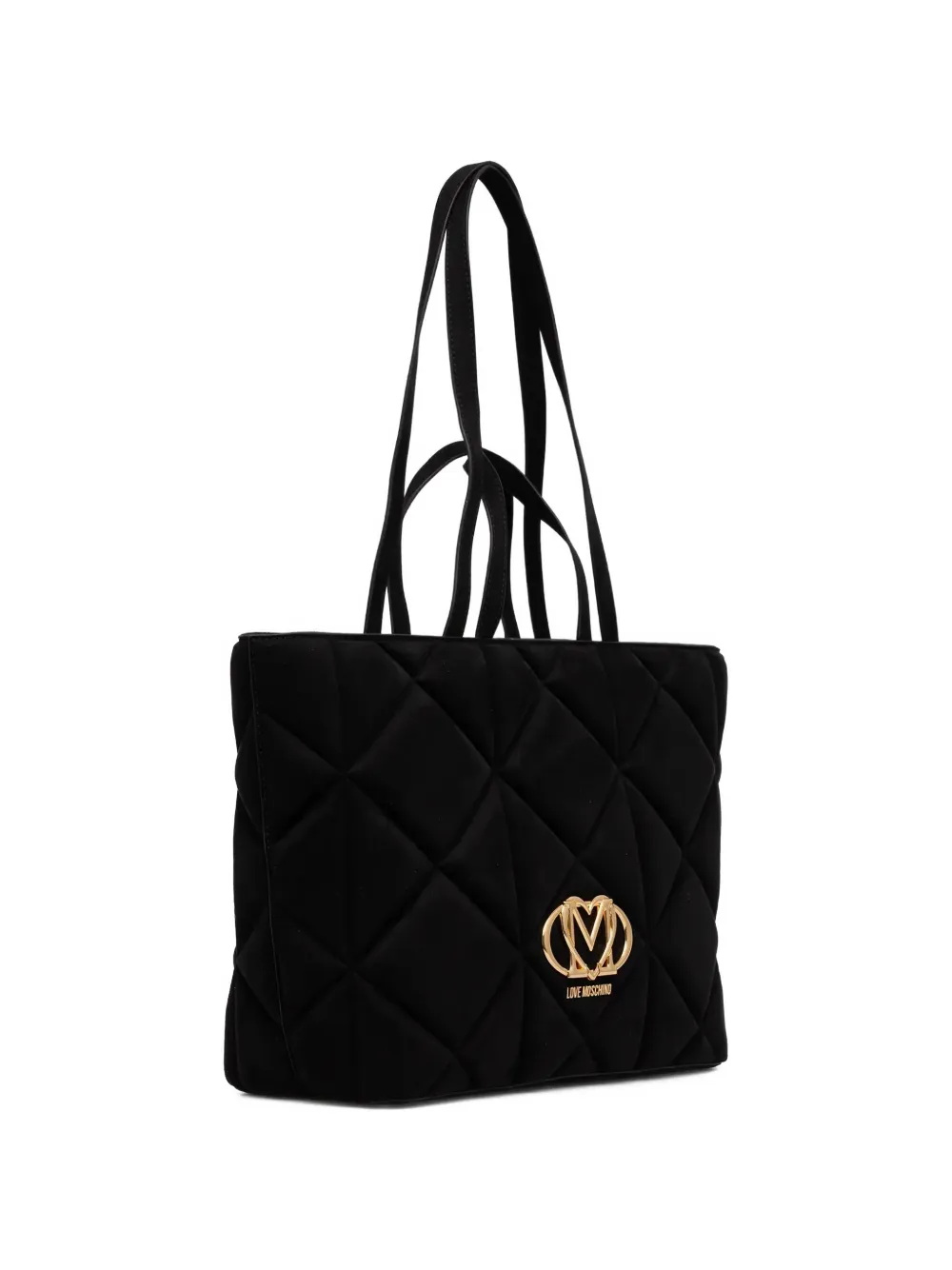 Love Moschino Shopper met logo Zwart