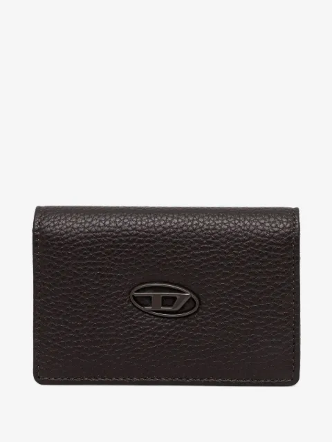 Diesel logo-plaque cardholder