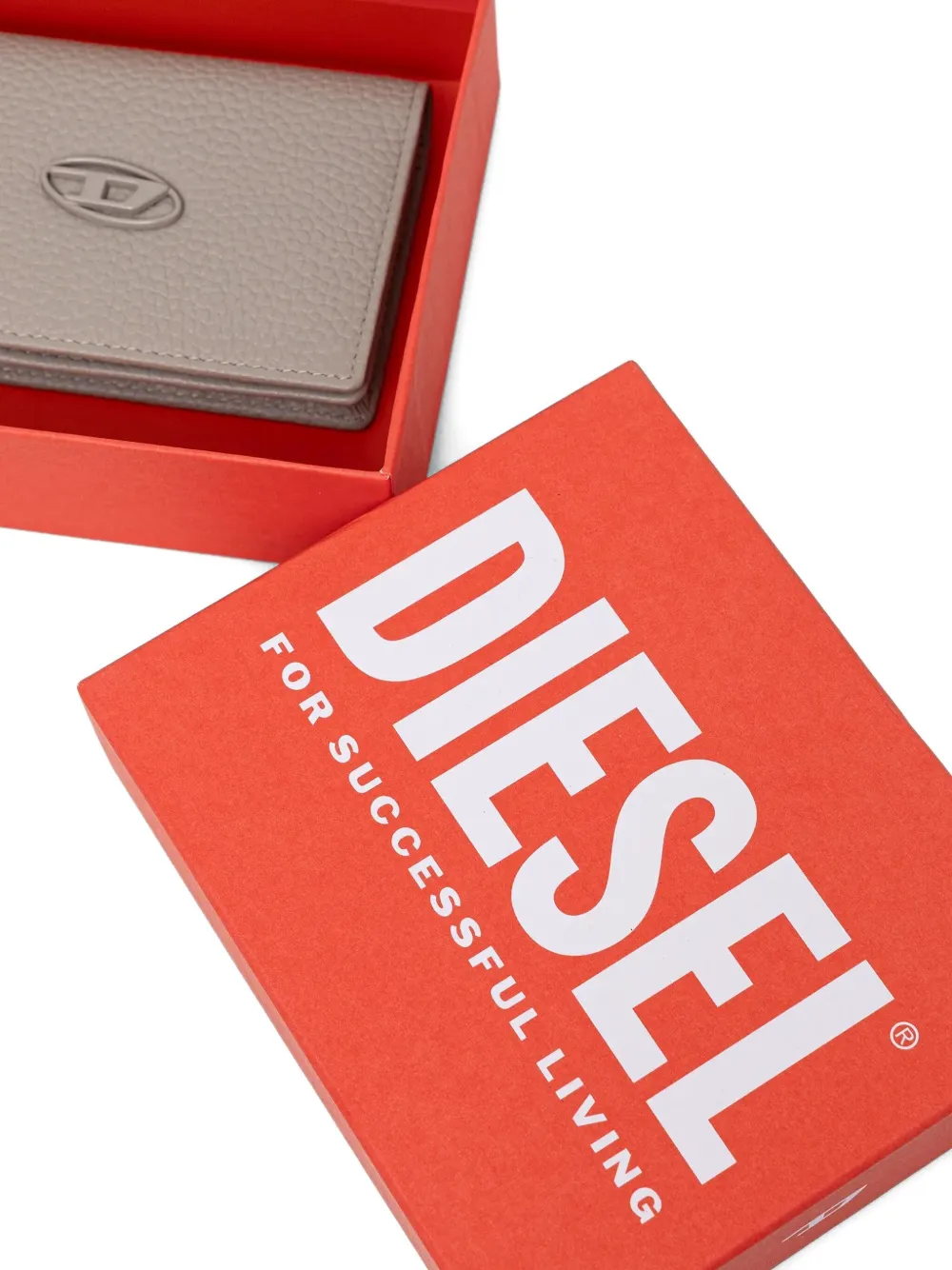  Diesel Logo-plaque Cardholder - Grey 