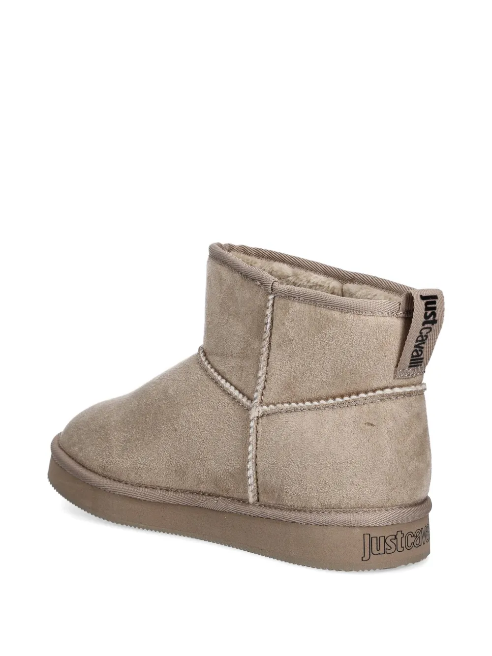 Just Cavalli Enkellaarzen met naad Beige