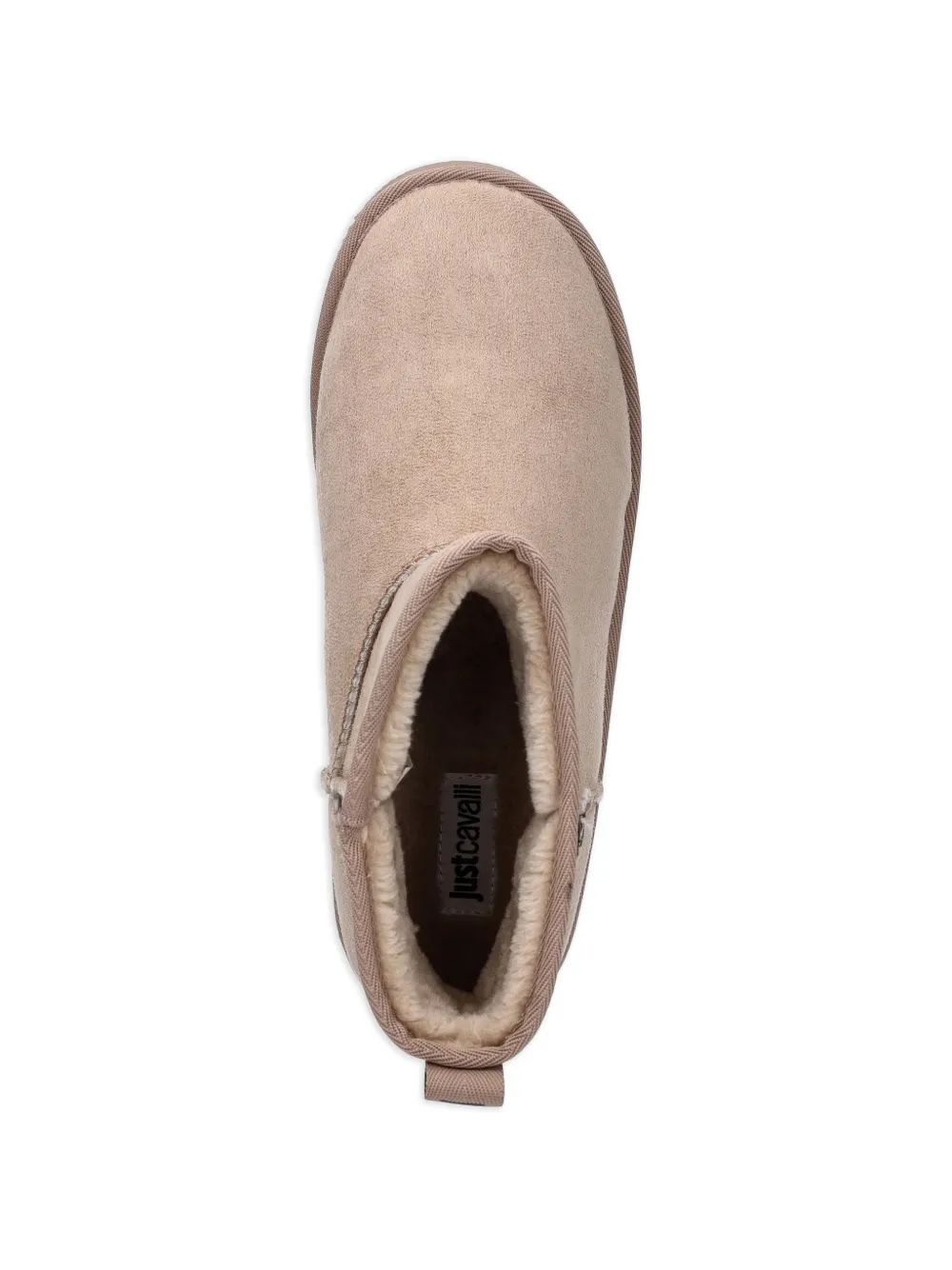 Just Cavalli Enkellaarzen met naad Beige