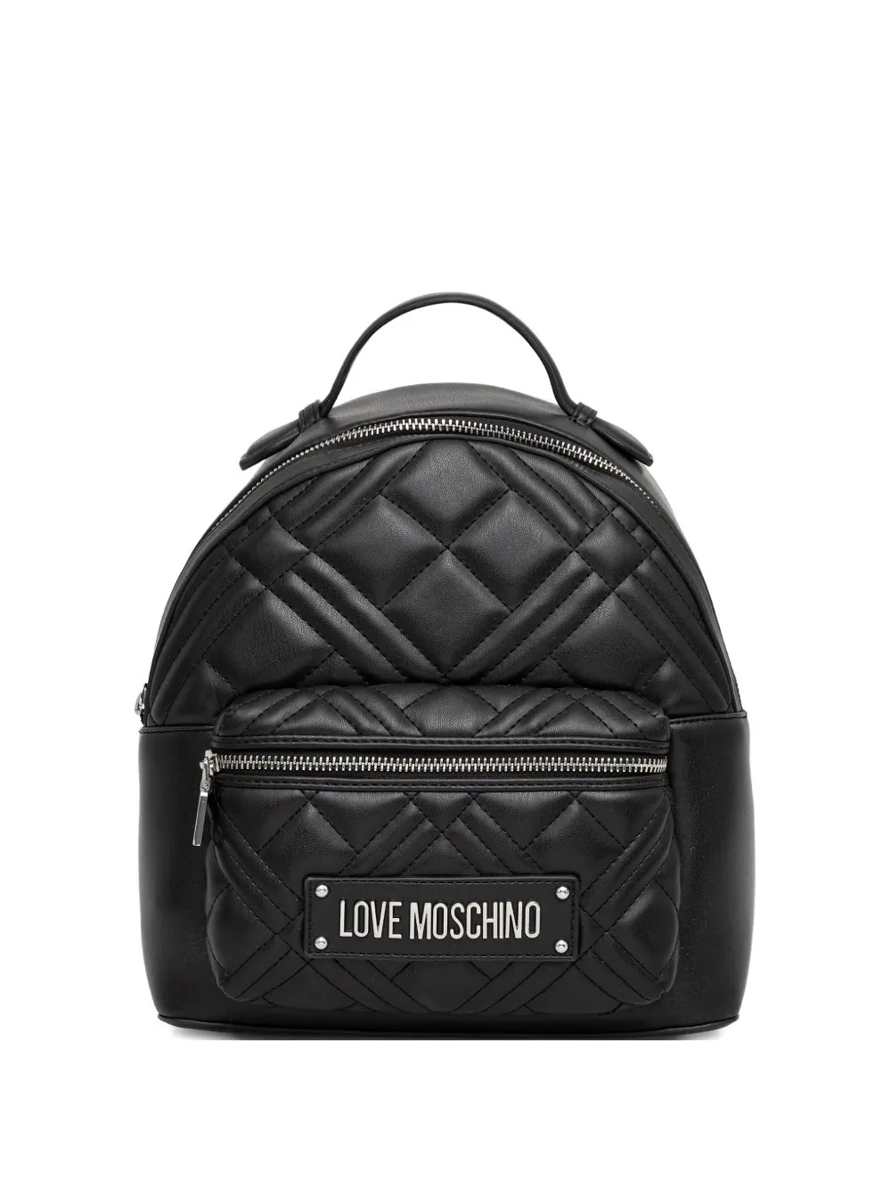 Love Moschino Quilted Top-handle Backpack In Black