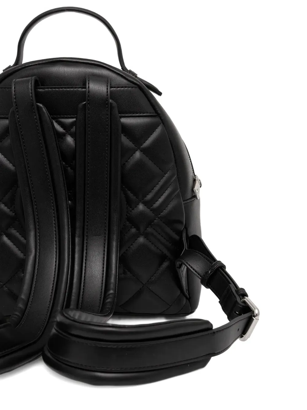 Love Moschino Quilted Top-handle Backpack In Black