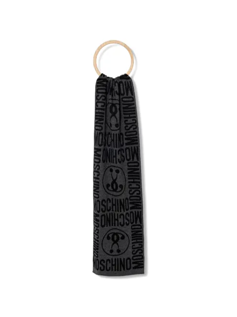 Moschino logo scarf