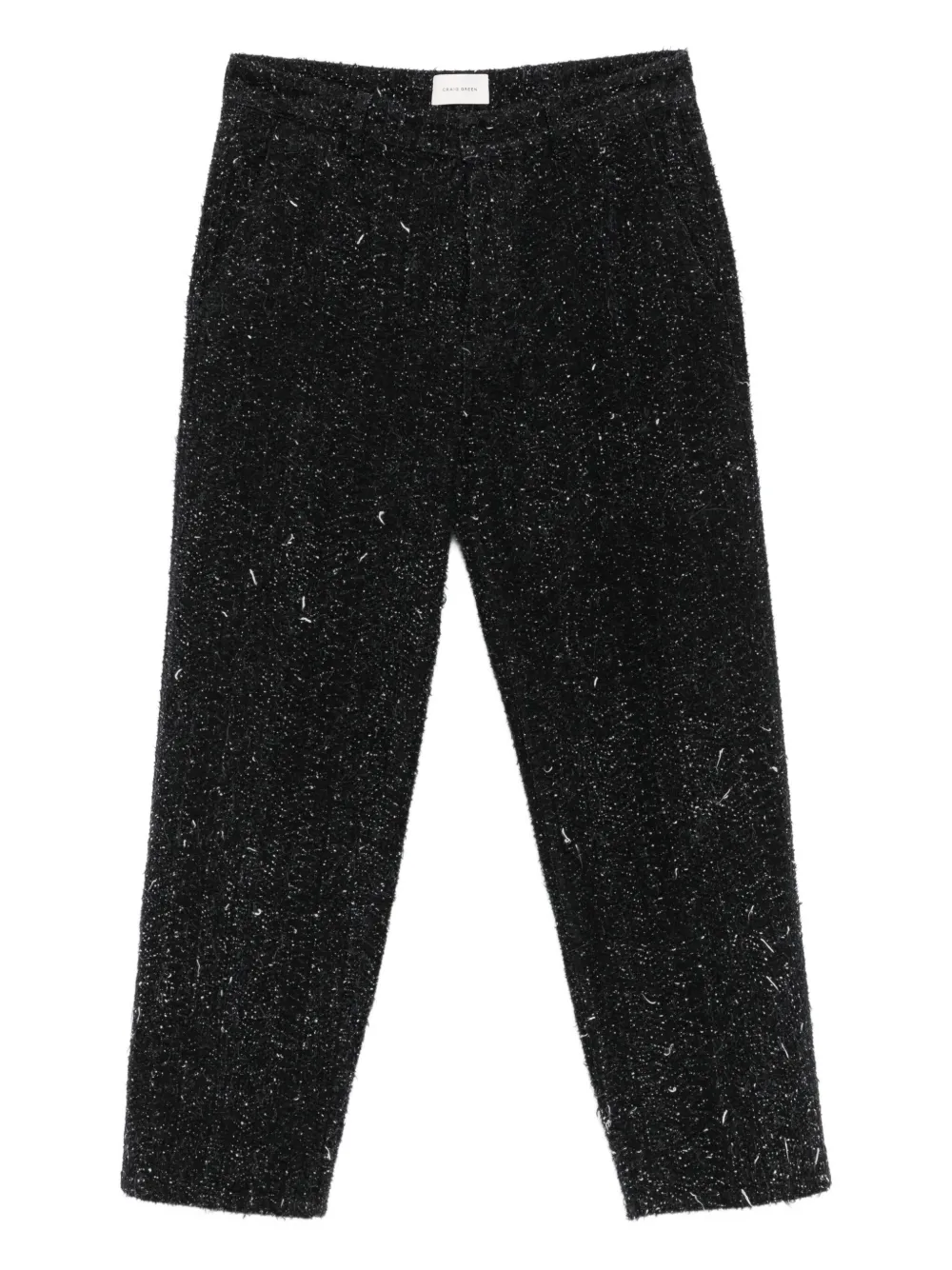 Craig Green straight-leg bouclé trousers | Black | Image 1