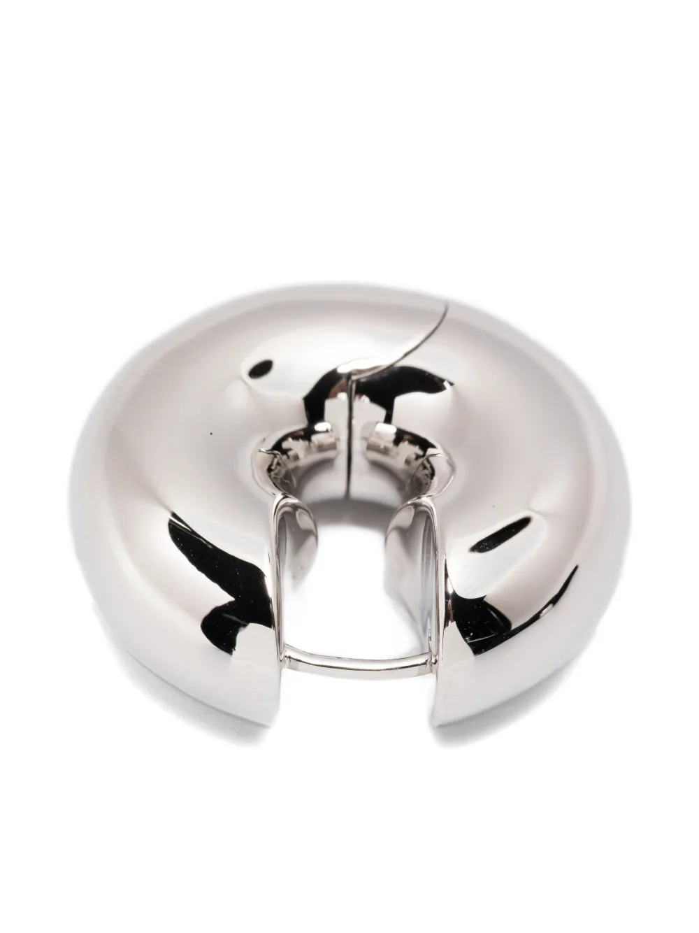 Tom Wood Sphere Hoop Earrings In Silver