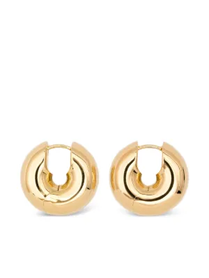 Tom Wood Metal Square Hoop Earrings | Yellow | FARFETCH TH