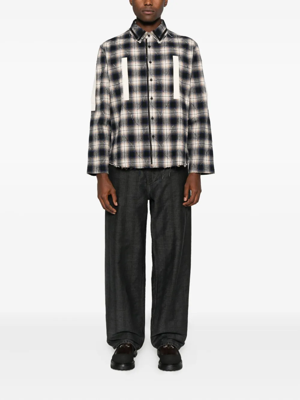Craig Green checkered shirt - Blauw