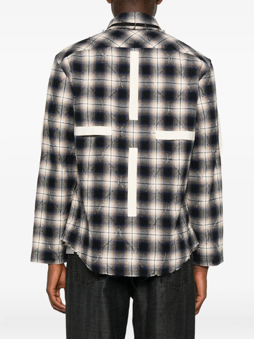 Craig Green Geruit overhemd Blauw