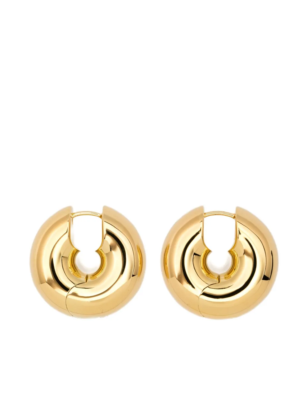 Tom Wood Sphere Hoop Earrings In Gold