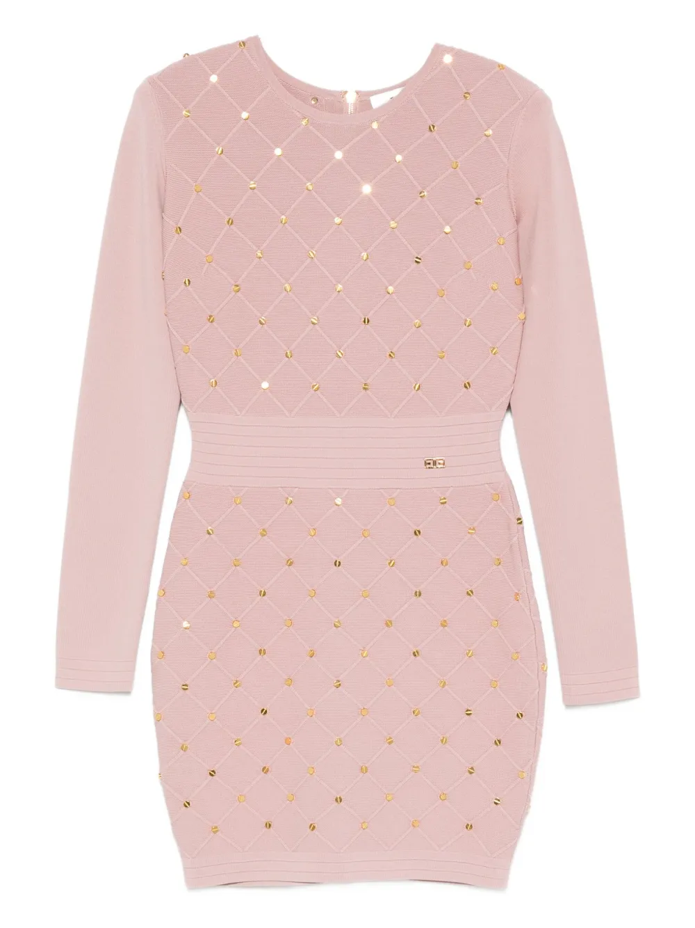 Elisabetta Franchi long sleeve mini dress | Pink | Image 1