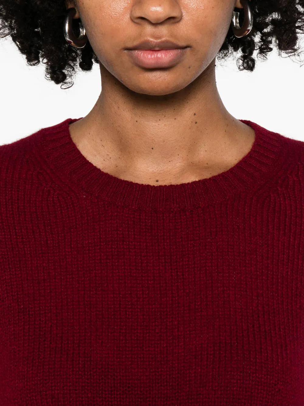 Beyou Pullover Mit Rundhalsausschnitt In Burgundy