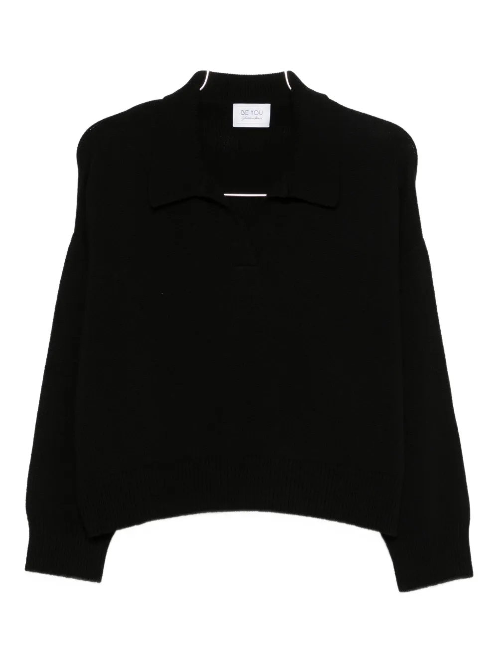 BeYou polo-neck cashmere sweater | Black | Image 1