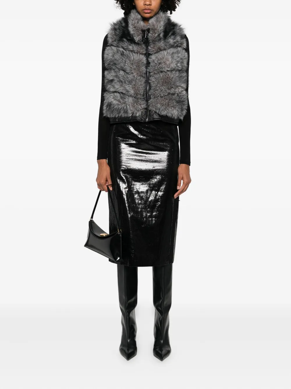 Betta Corradi faux-fur zip-up vest | Faux Fur & Shearling Jackets | Image 2