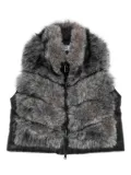 Betta Corradi faux-fur zip-up vest - Grey