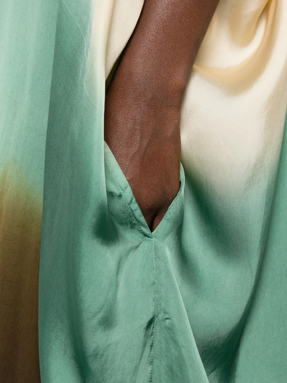 Yavi Dip-dyed Maxi Dress In Multi