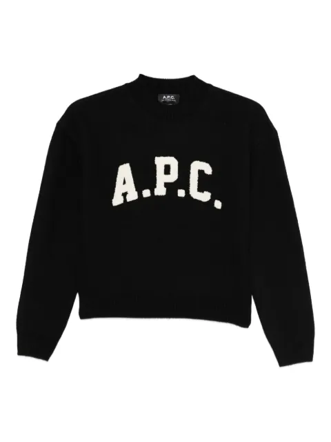 A.P.C. logo-print crew-neck sweatshirt 