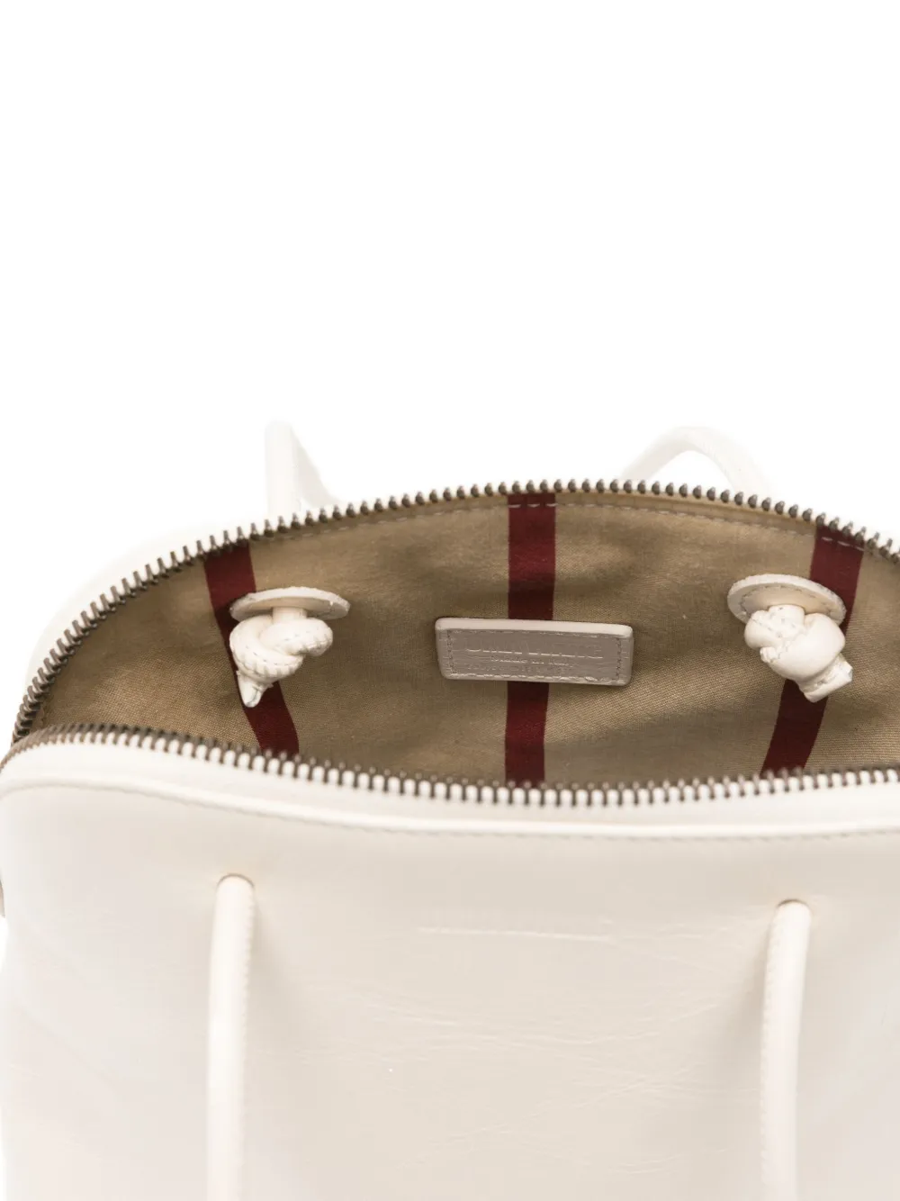 Uma Wang Leren schoudertas Wit