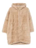 Betta Corradi hooded faux-fur coat - Neutrals