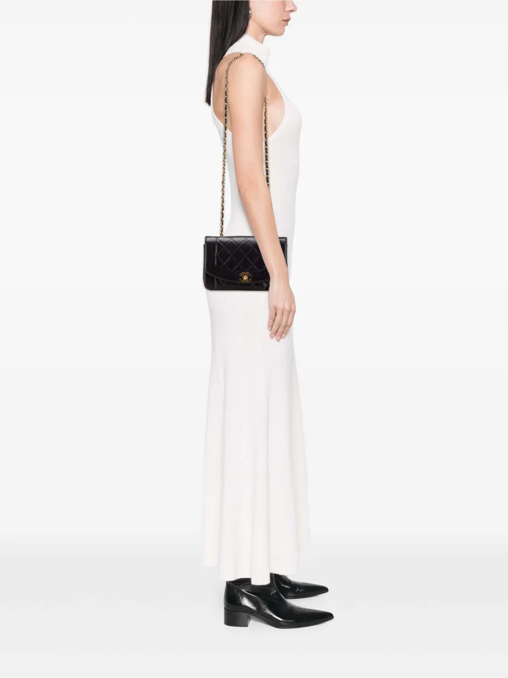 CHANEL Pre-Owned 1991-1994 Small Lambskin Diana Flap crossbody bag | Pre-Owned | Image 2