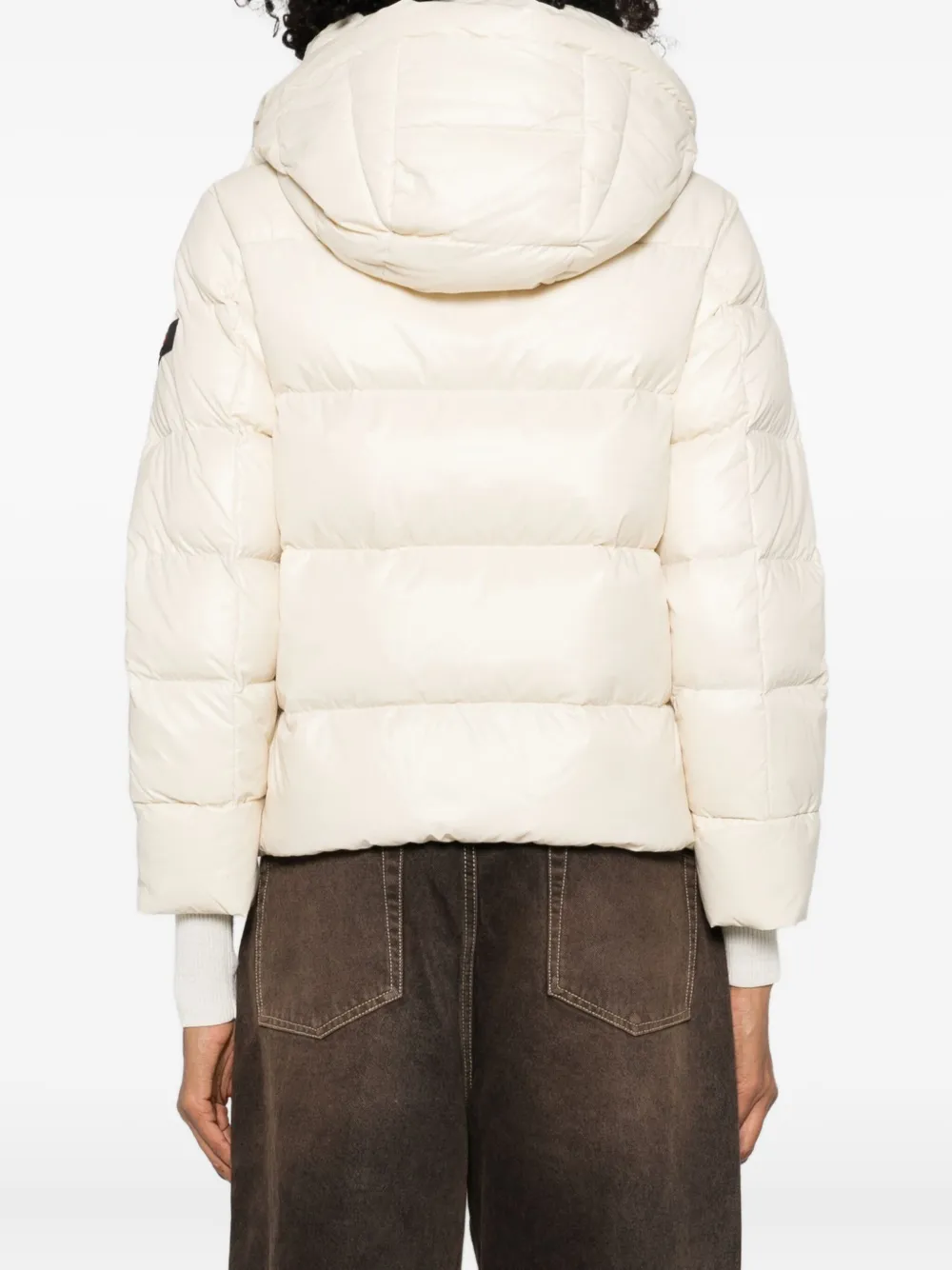 Peuterey Hooded Puffer Jacket In White
