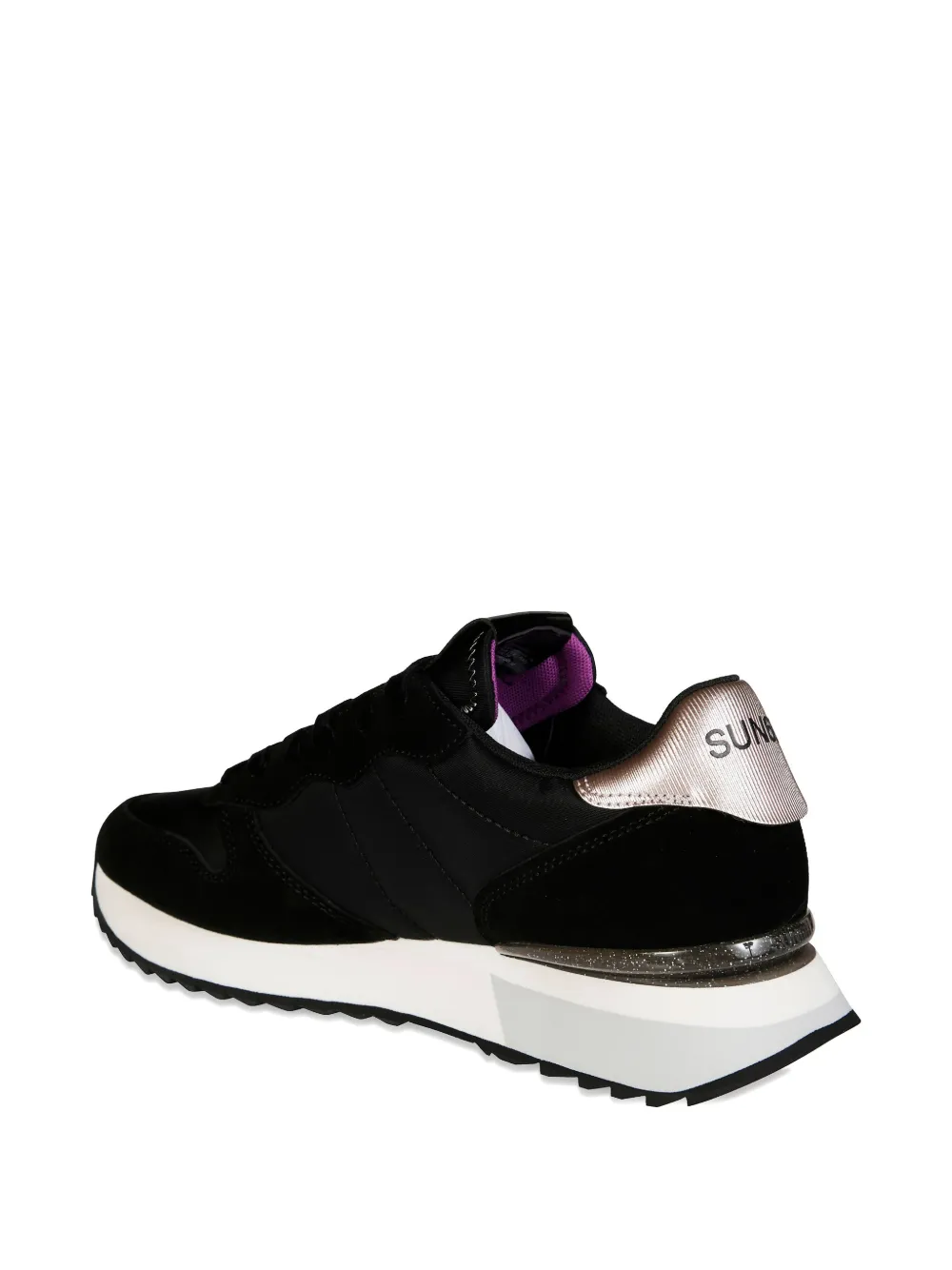 Sun68 Stargirl sneakers met glitter Zwart