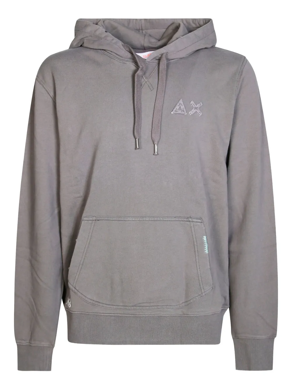 Sun68 logo-embroidered hoodie | Grey | Image 1