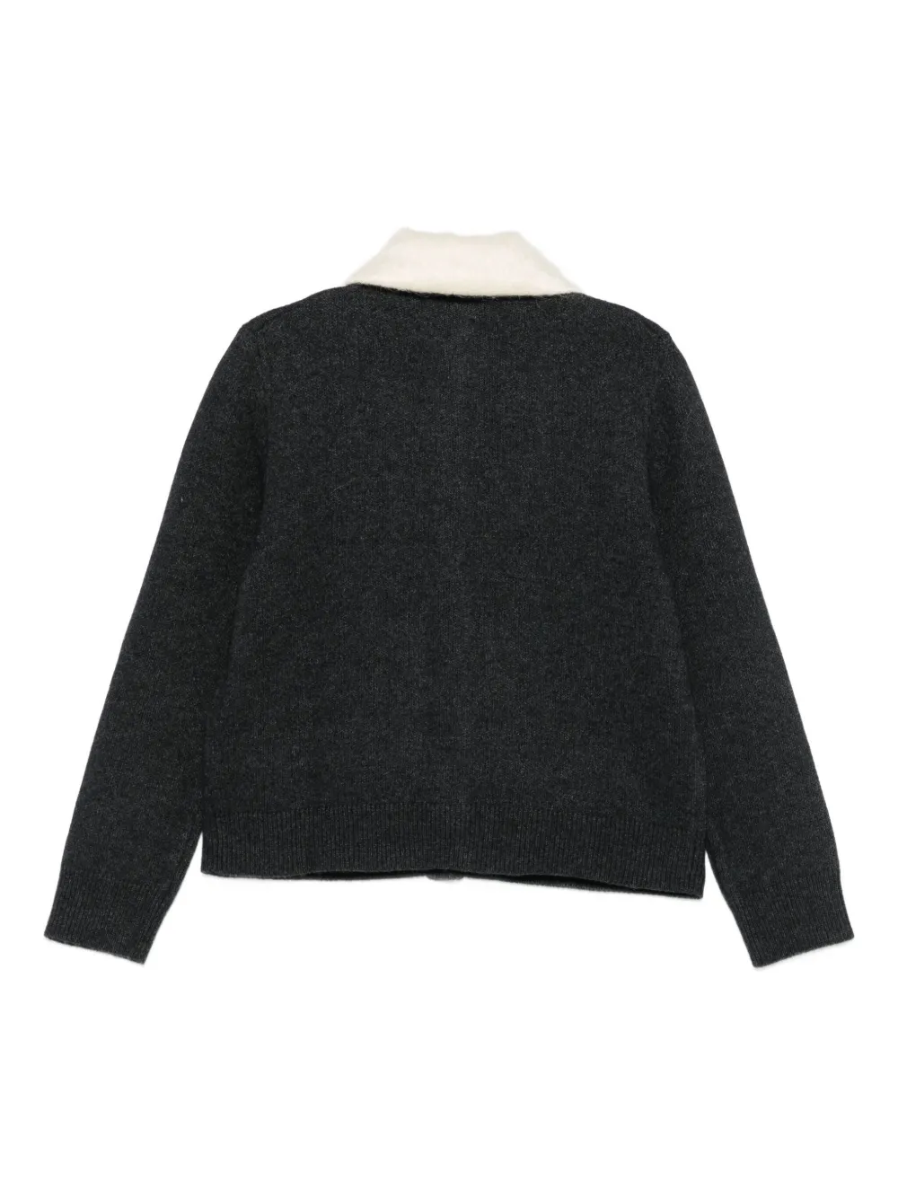 Semicouture Vest met contrasterende kraag Grijs