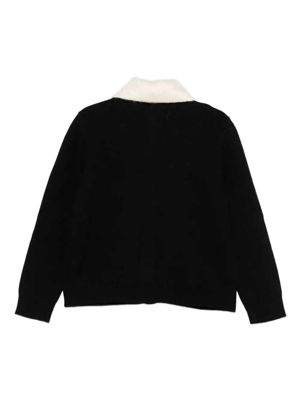 Semicouture Vest met contrasterende kraag Zwart