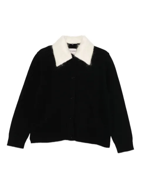 Semicouture contrast-collar cardigan