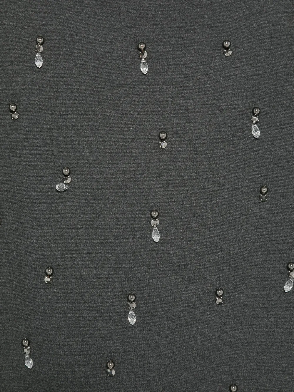 Semicouture Rok verfraaid met stras Grijs