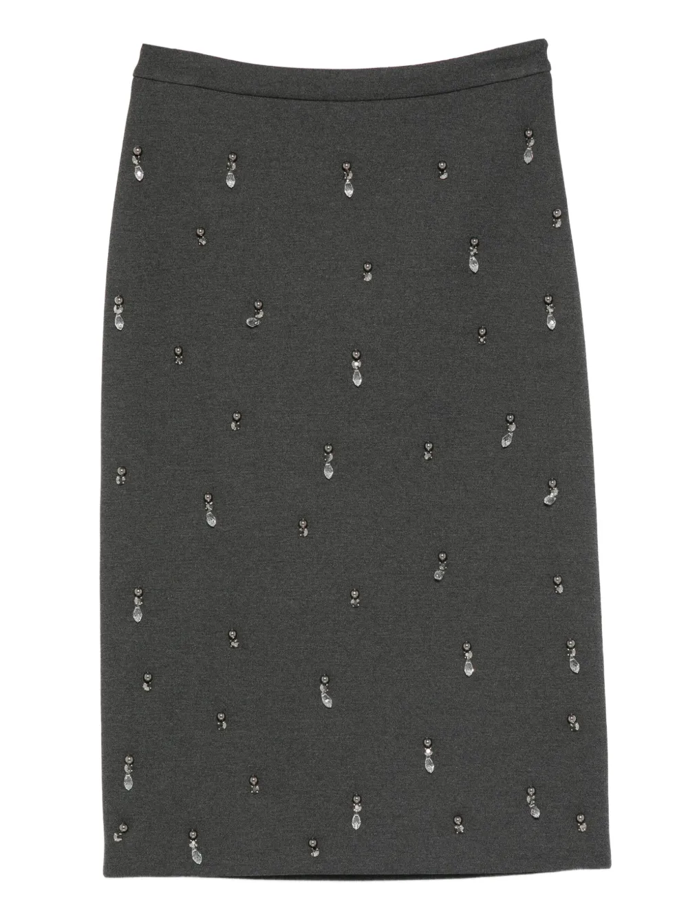 Semicouture Gonna con strass - Grigio