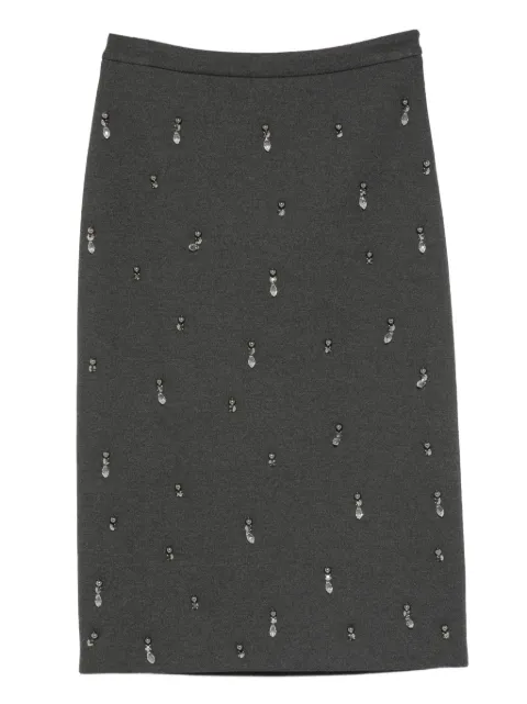 Semicouture rhinestone-embellished skirt