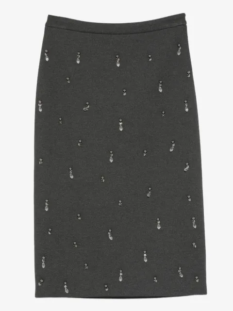 Semicouture rhinestone-embellished skirt