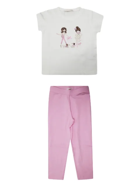 Liu Jo Kids graphic trousers set