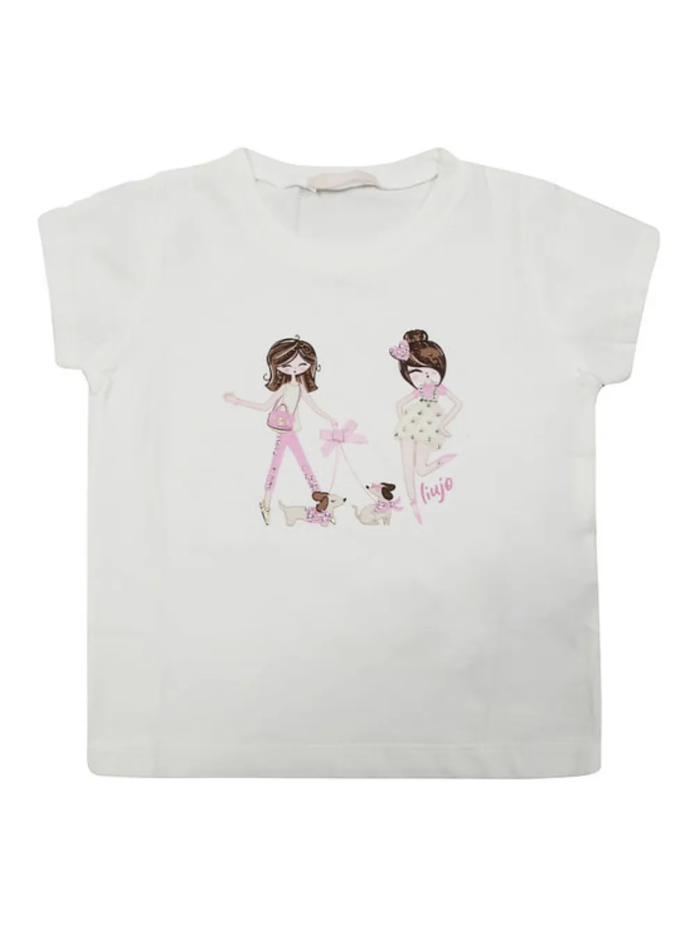 Liu Jo Kids playera con motivo gráfico | rosado | Image 1