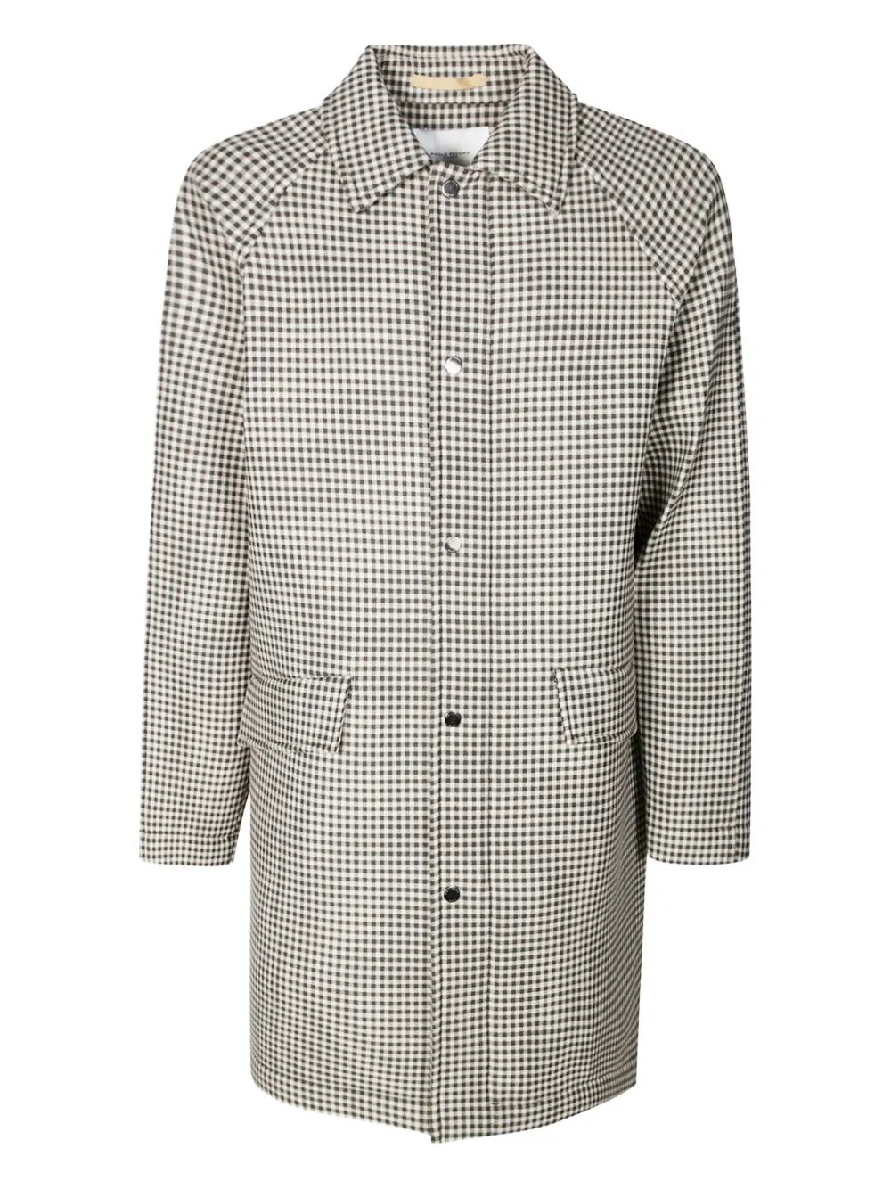 Paolo Pecora Scuba checked coat | Neutrals | Image 1