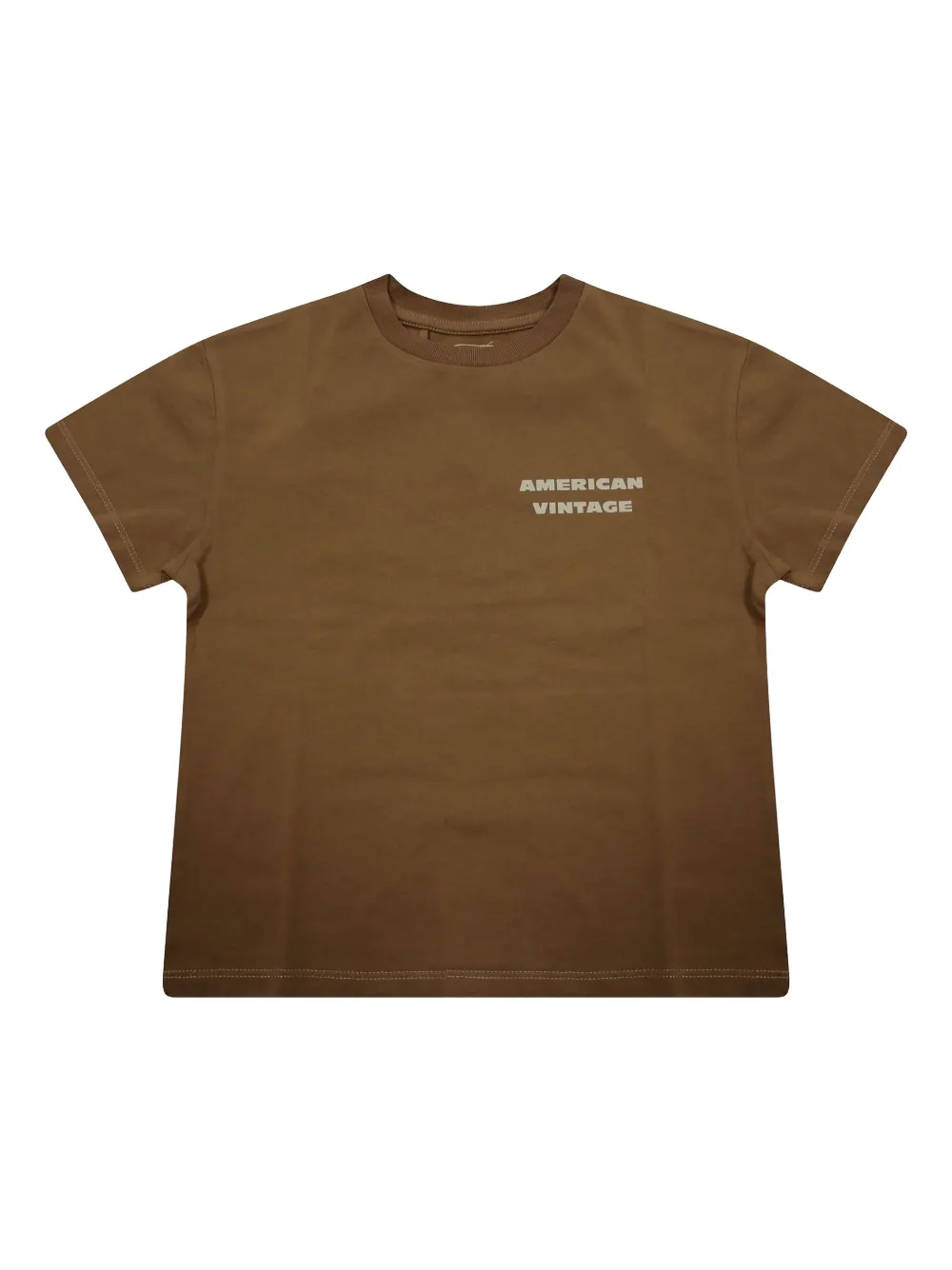 American Vintage Kids T-shirt FizValley con logo - Marrone
